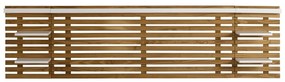 Zagłówek z drewna sosnowego z białymi elementami 240x62 cm Nidra – Marckeric