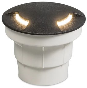 Zewnetrzna Nowoczesny zewnętrzny reflektor naziemny czarny w komplecie z LED IP67 - Ceci 2 Nowoczesny Oswietlenie zewnetrzne