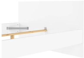 Białe łóżko dwuosobowe 140x190 cm Naia – Tvilum