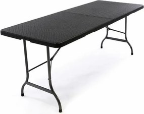 Składany stół ogrodowy 180 x 75 cm czarny