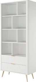 Regał na książki: biały, 88,2 x 38 x 193,8 cm