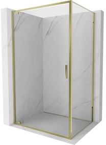 Mexen Exo kabina prysznicowa uchylna 95 x 85 cm, transparent, złota - 8181-095-085-50-00