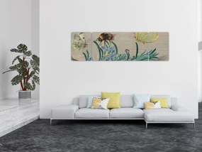Obraz - Jan van Kessel the Elder, Insects and a Sprig of Rosemary, reprodukcje (170x50 cm)
