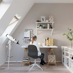 Czarna metalowa lampa stołowa (wysokość 43 cm) Etna – Sollux