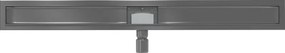 Mexen Flat korpus do odpływu liniowego 100 cm, gun gray szczotkowany - 1E15100