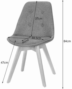 Zestaw do jadalni 1 + 4, stół ADRIA 120x80 czarny + krzesło DAREN NORI czarny