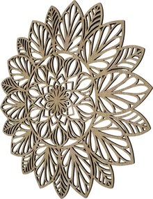 Drewniana mandala na ścianie | LOTUS