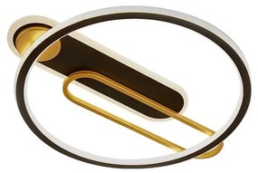 LED 60W 230V 3000-6500K czarne plafon z ściemniaczem i DO