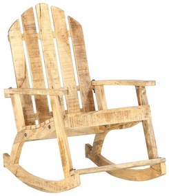 Drewniane bujane krzesło ogrodowe F4-G13