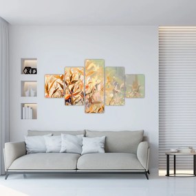 Obraz - Malowane rośliny (125x70 cm)
