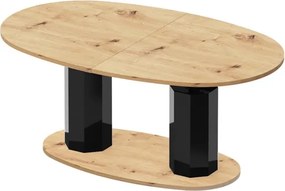 Rozkładany i podnoszony ławostół Barletta w drewnianym dekorze