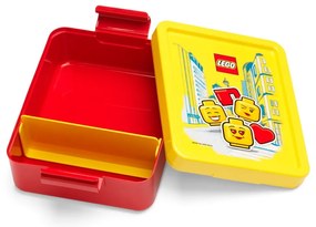 Czerwony pojemnik na przekąski z żółtym wieczkiem LEGO® Iconic