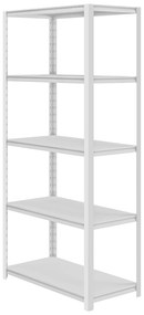 Regał garażowy gospodarczy metalowy SAM, 900 x 1830 x 450 mm, szary