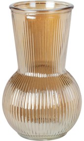 Wazon szklany ryflowany, 20 cm