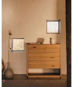 Wysoka komoda w dekorze dębu 100x97 cm Alguema – Kave Home