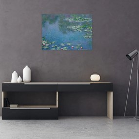 Obraz na szkle - Claude Monet, Water Lilies, reprodukcje (70x50 cm)