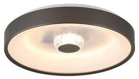 Searchlight 89735-38LT - LED ściemnialna oprawa sufitowa POLKA 24W/230V + 6W śr. 38,5 cm brązowa