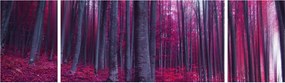 Obraz różowego lasu (170x50 cm)