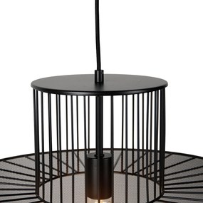 Inteligentna lampa wisząca złota z czarną 50 cm z WiFi G95 - TessDesignerski Oswietlenie wewnetrzne