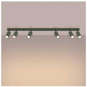Zielona lampa sufitowa 6x117 cm Etna – Nice Lamps