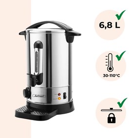 Jurhan Podgrzewacz do wina/herbaty COZY, 6,8l, srebrna