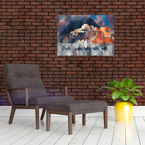 Obraz - Ilustracja domów publicznych (70x50 cm)