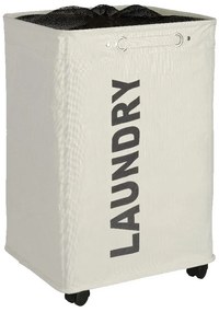 Beżowy kosz na pranie Wenko Quadro, 79,2 l