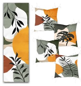 Zestaw poduszek na krzesła i bieżnika 5 szt. Illustrated Autumn – Mila Home