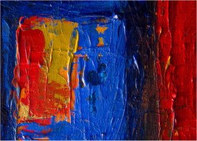 Obraz na szkle - malarskie kolory (70x50 cm)