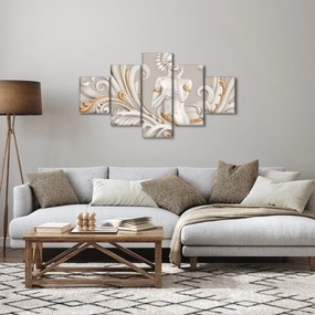 Obraz bogini na ozdobnym tle (125x70 cm)