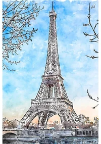Obraz 90x60 cm Paris – Fedkolor