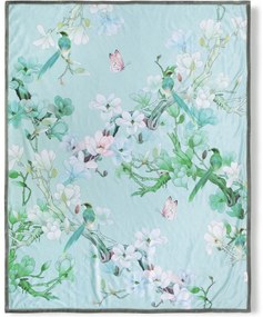 Zielony koc dwustronny Descanso Shi, 130x160 cm