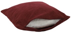 Poduszka dekoracyjna sztruksowa z lamówką, 40 x 40 cm