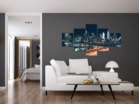 Obraz miasta nocą (125x70 cm)