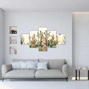Obraz - Pustynia, akwarela (125x70 cm)
