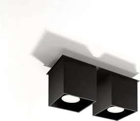 Plafon QUAD 2 czarny
