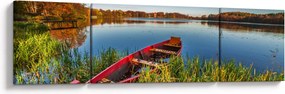 Obraz czerwonej kropki (170x50 cm)