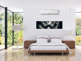 Obraz – Czarno-białe drzewo w pełni księżyca (170x50 cm)