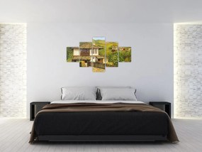 Obraz - Domki letniskowe w lecie (125x70 cm)
