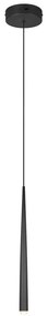 Czarna lampa wisząca LED ø 14 cm Cala – Trio Select