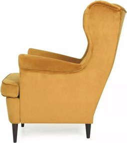 Elegancki pikowany fotel Harry Velvet Signal