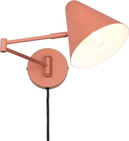 Pomarańczowy kinkiet z elastyczną konstrukcją do kontaktu ø 15 cm Cosima – Trio