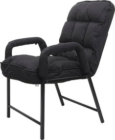 Krzesło do jadalni MCW-K40,  tkanina/tekstylia czarny