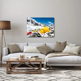 Obraz - Kemping w górach (70x50 cm)