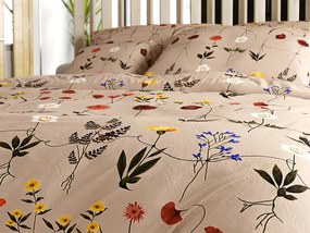 PrzytulneMieszkanie.pl PrzytulneMieszkanie.pl Pościel z mikropluszu HERBAR beżowa Rozmiar pościeli: 2 szt 70 x 90 cm | 200 x 220 cm