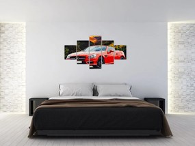 Obraz - czerwony Mercedes (125x70 cm)