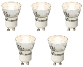 Zestaw 5 ściemnialnych żarówek LED GU10 35 mm 3W 220 lm 2700K
