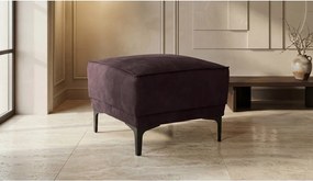 Brązowy puf z imitacji skóry Copenhagen – Scandic