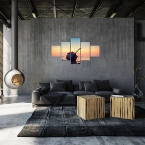 Obraz - Rozbity statek (125x70 cm)
