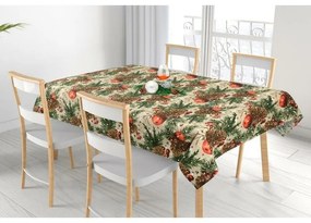 Bellatex Obrus Szyszki i jabłka świąteczne, 70 x 70 cm, 70 x 70 cm
